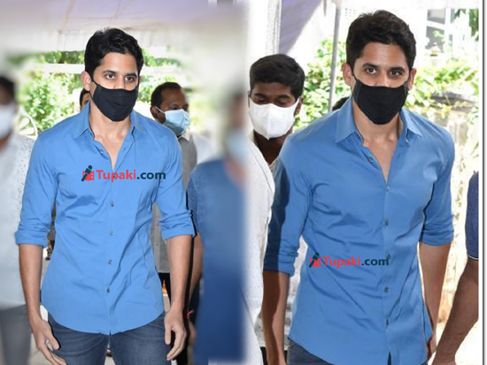 Naga Chaitanya at Narayan das narang last rites